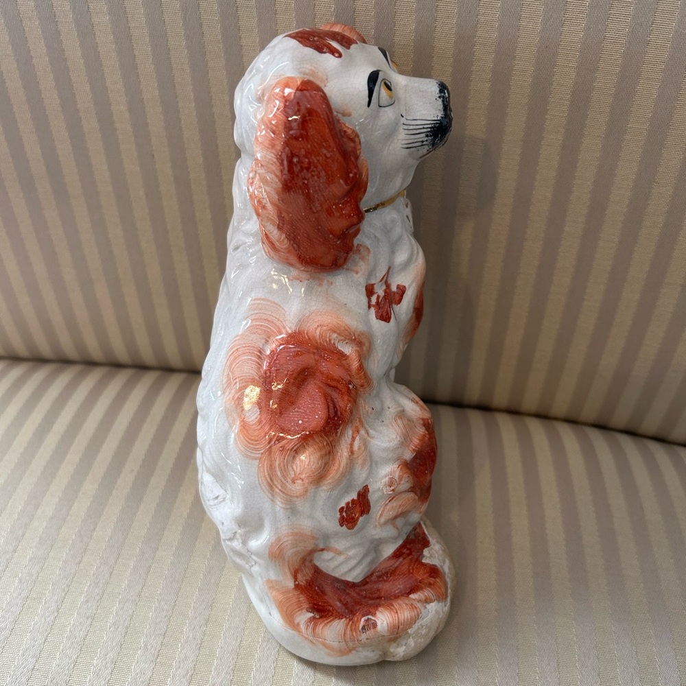 Vintage Russett Staffordshire Spaniel Dog Statue. - Picture 7 of 8